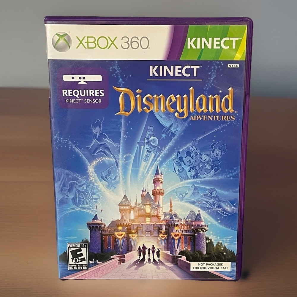 Disneyland Adventures Game Microsoft Xbox 360 Kinect Mint Disc 18 Attractions